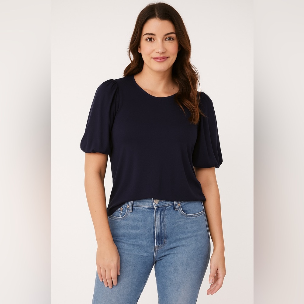 LOFT Black Fitted Blouse